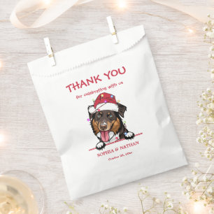 Rough Collie Dog Personalized Thank You Favour Bag