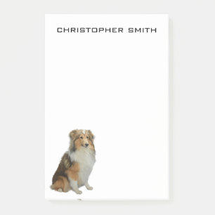Rough Collie Dog Post-it Notes