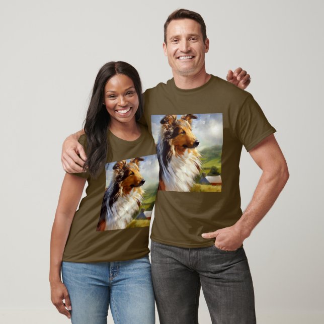 Rough Collie Dog T-Shirt (Unisex)