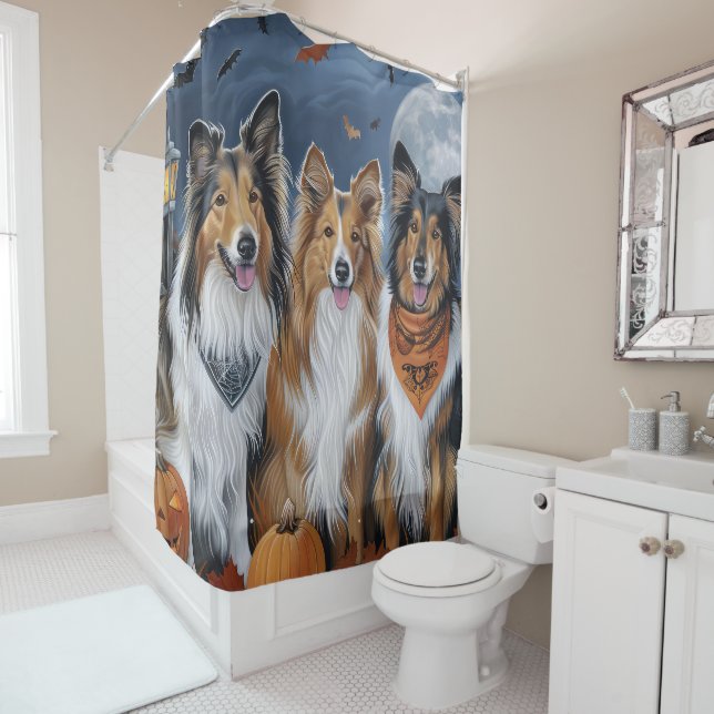 Rough Collie Halloween Spooky (In Situ)