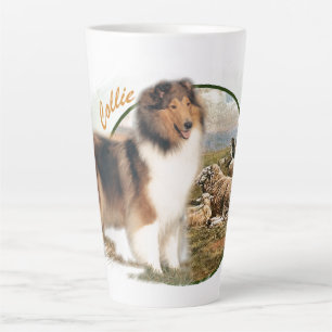 Rough Collie Keeper of the Sheep Latte Mug