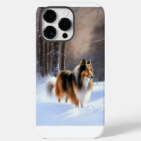 Rough Collie Let It Snow Christmas