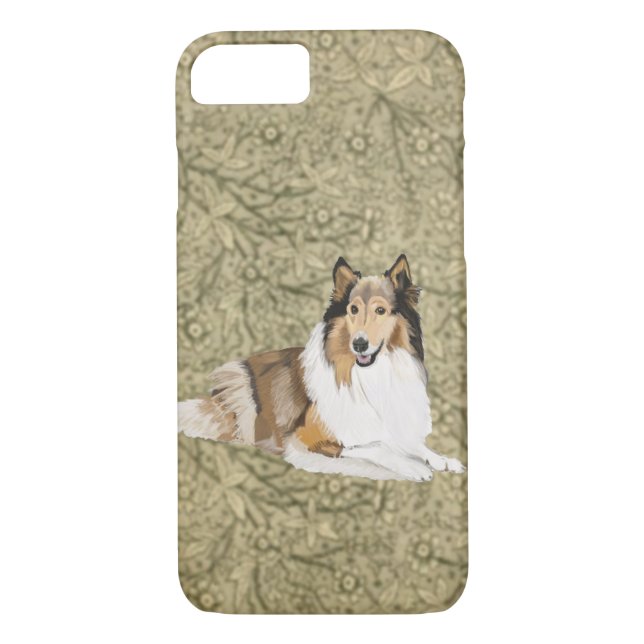 Rough Collie, Long Haired Collie Case-Mate iPhone Case (Back)