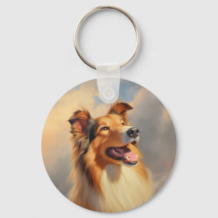 Rough collie / Scottish collie Keychain