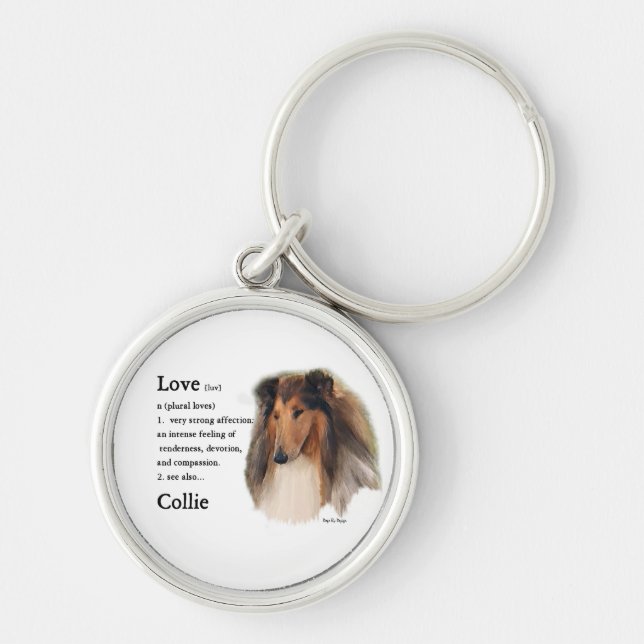 Rough Collie See Also Keychain (Front)