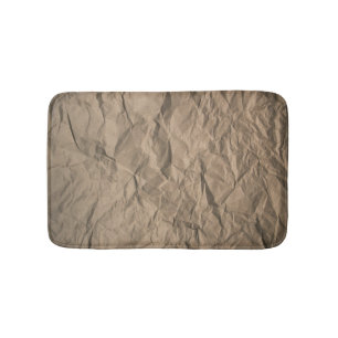 Rough crumpled paper: recycled texture bath mat