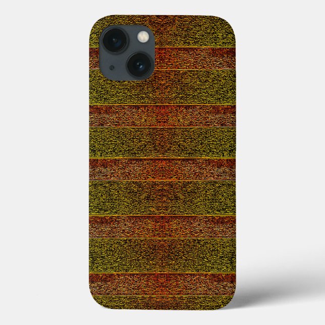 Rough embossed and shaded stripes, greenish red Case-Mate iPhone case (Back)