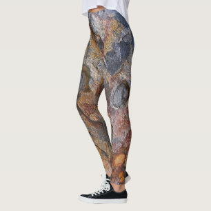 Rough Geology Rock Texture Photo Leggings
