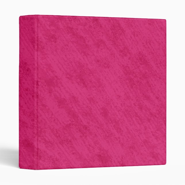 Rough Grungy Velvet Texture: Bright Hot Pink Binder (Front/Spine)