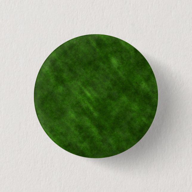 Rough Grungy Velvet Texture: Rich Emerald Green 1 Inch Round Button (Front)