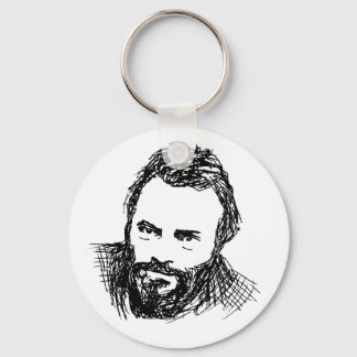 Rough Ink Sketch of Hitch Keychain
