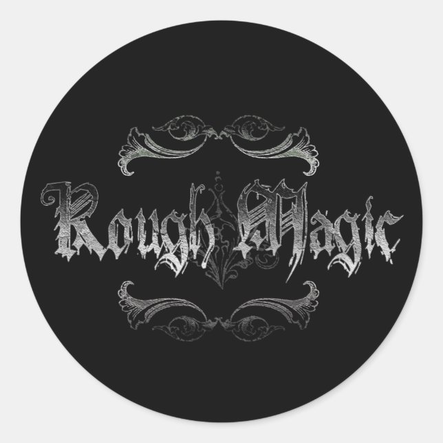 Rough Magic Classic Round Sticker (Front)