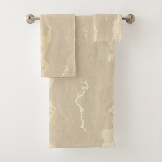 Rough Marble Bath Towel Set (Insitu)