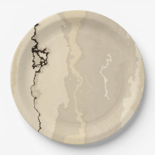 Rough Marble Paper Plate