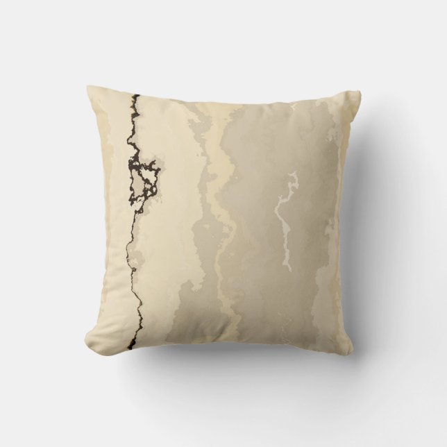 Rough Marble Throw Pillow (Front)
