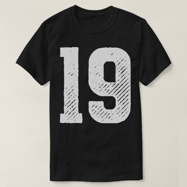 Rough Number 19 1 T-Shirt (Design Front)