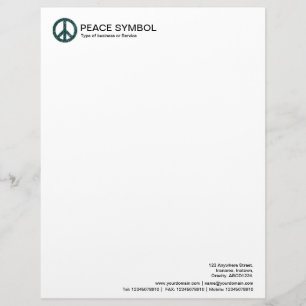 Rough Peace - Dark Green Letterhead