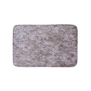 Rough Raw Beton Grey Construction Wall Bath Mat