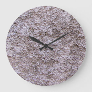 Rough Raw Beton Grey Construction Wall No Digits Large Clock