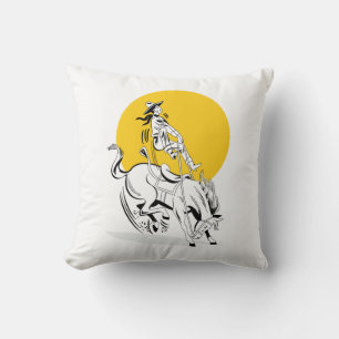 Rough Ride Throw Pillow