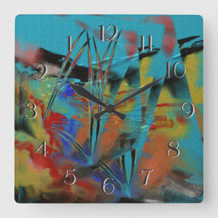 Rough Sea Large Clock