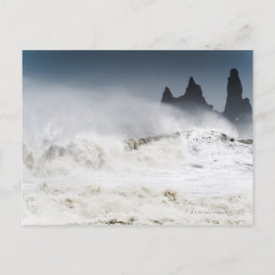 Rough Seas, Vik i Myrdal, Iceland Postcard