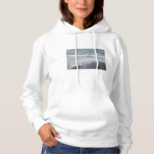 Rough Seascape with ice, iceland Hoodie