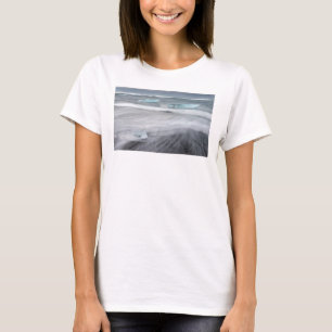 Rough Seascape with ice, iceland T-Shirt