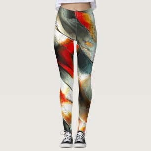 Rough silvery rock over burning ember, intensity leggings