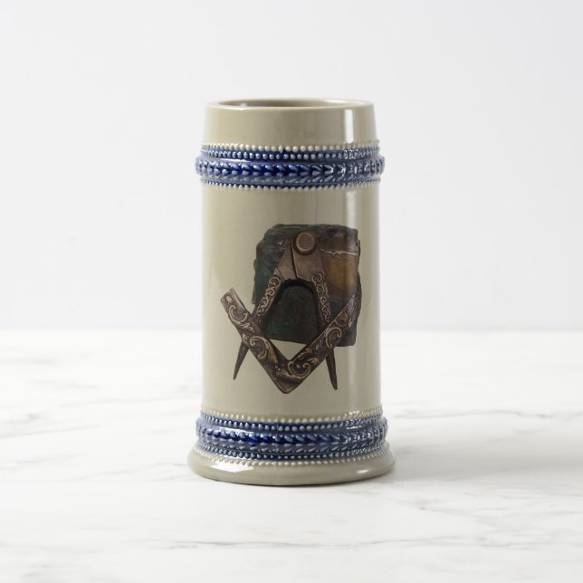 rough stone beer stein (Center)