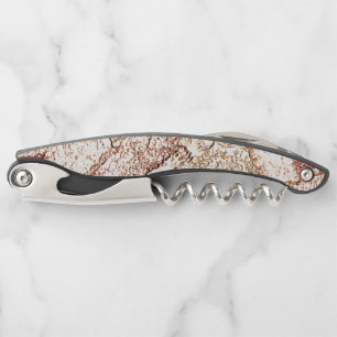 Rough stone in creamy light brown corkscrew