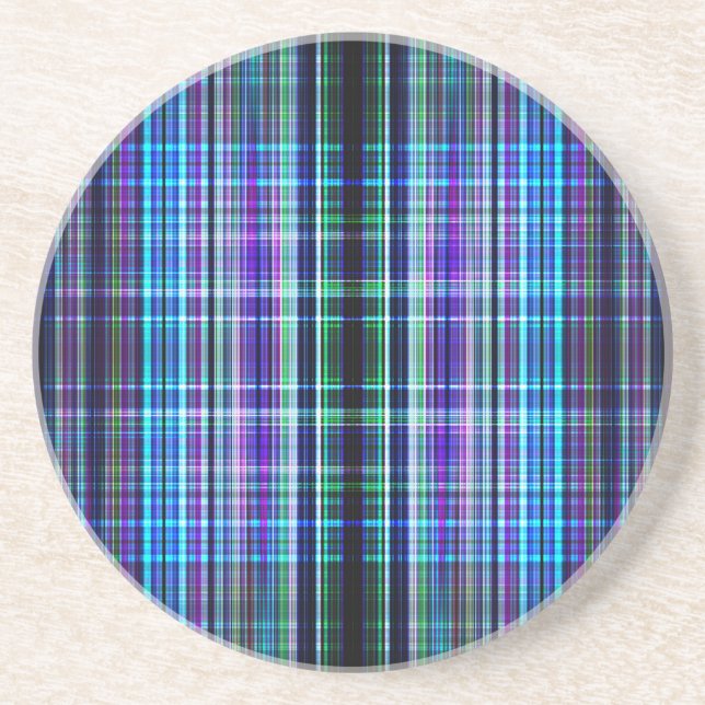 Rough stripes pattern coaster (Front)