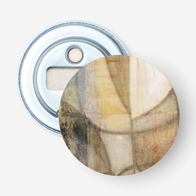 Rough Textured Earth Tone Painting Bottle Opener (Front)