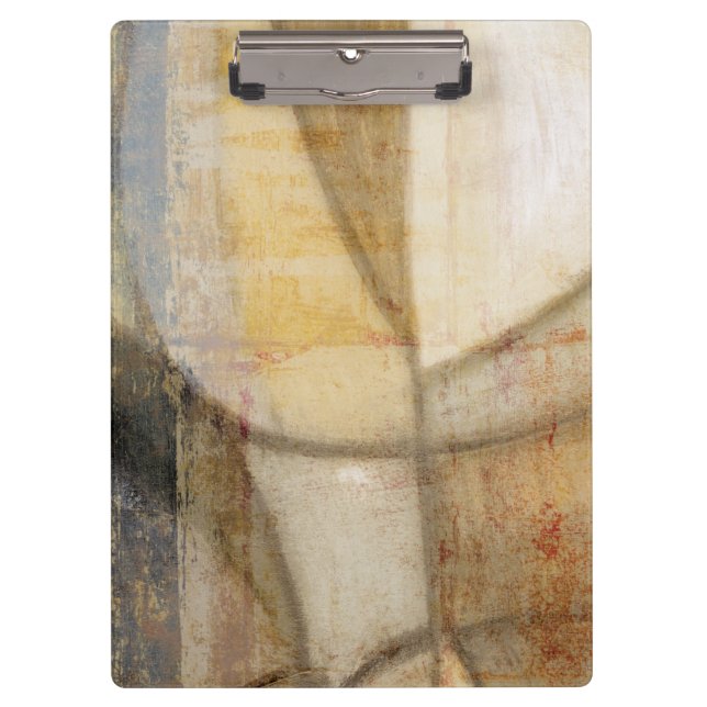 Rough Textured Earth Tone Painting Clipboard (Front)