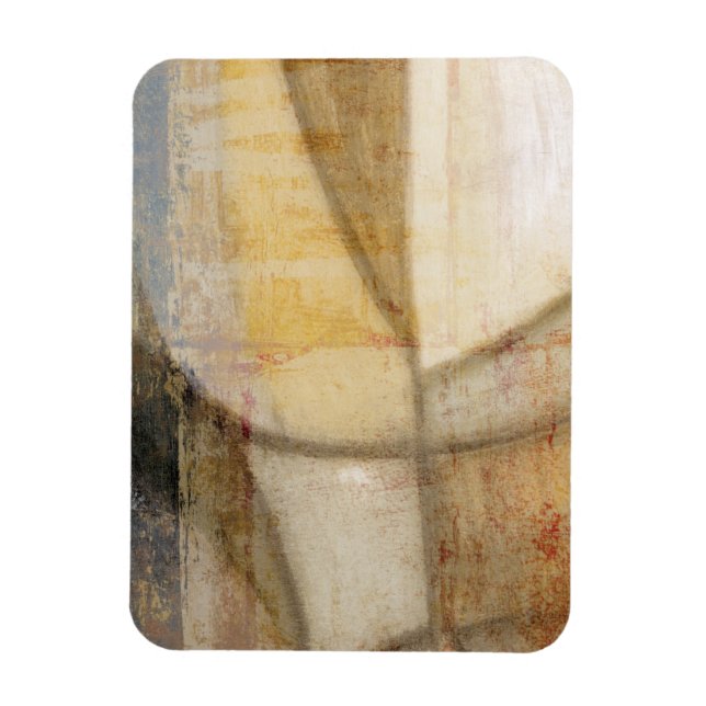 Rough Textured Earth Tone Painting Magnet (Vertical)