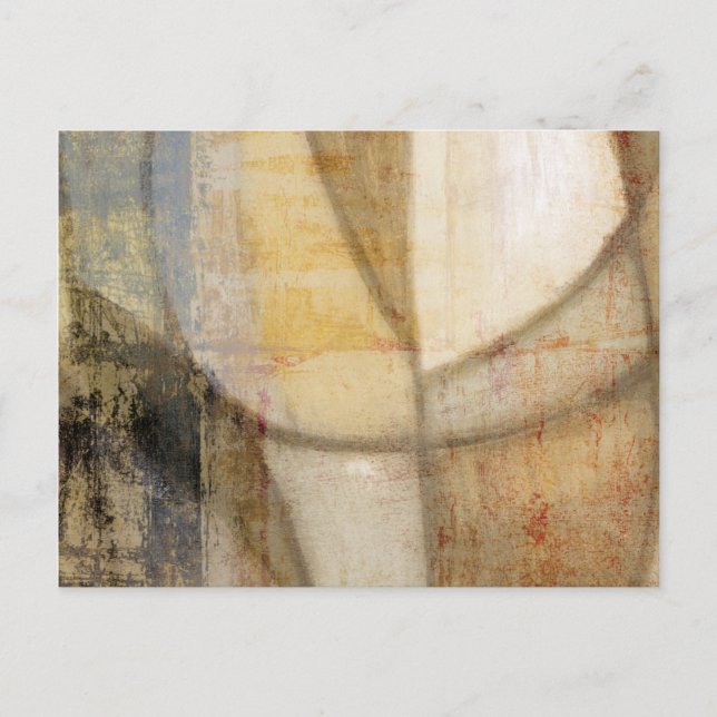 Rough Textured Earth Tone Painting Postcard (Front)
