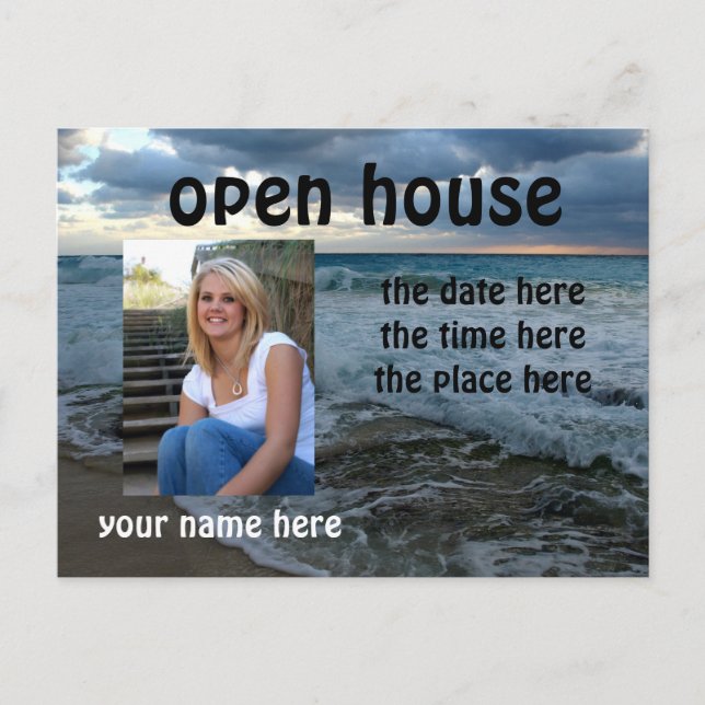 rough waters open house postcard (Front)