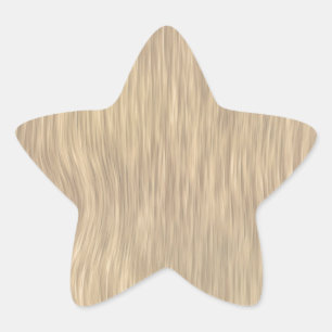 Rough Wood Grain Background in Faded Colour Star Sticker