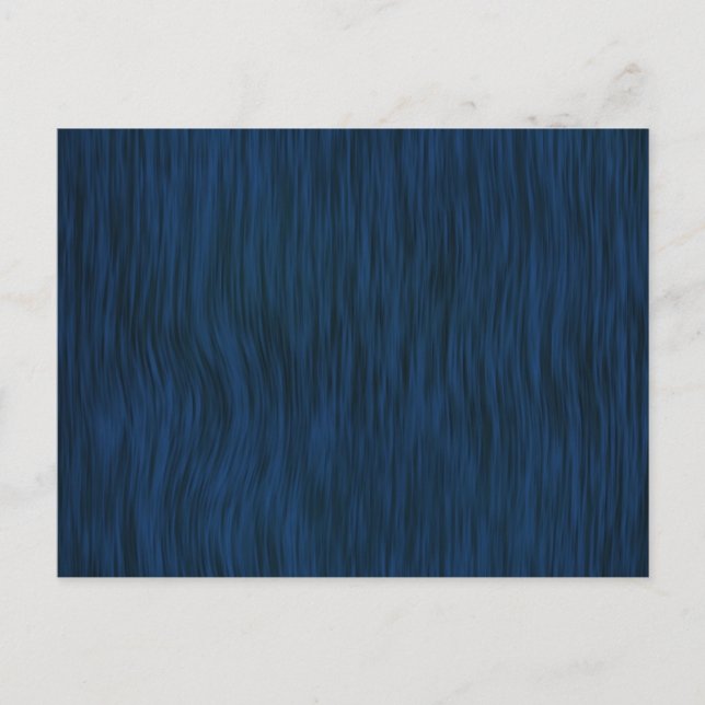 Rough Wood Grain Look Background Deep Blue Postcard (Front)