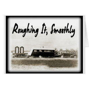 Roughing le sans à-coup dans la remorque vintage