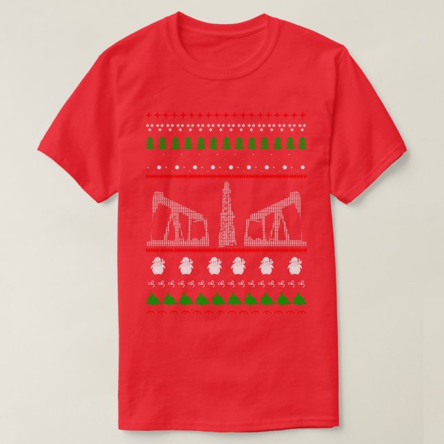 Roughnecks Ugly Christmas Sweater Happy Holidays (Design Front)