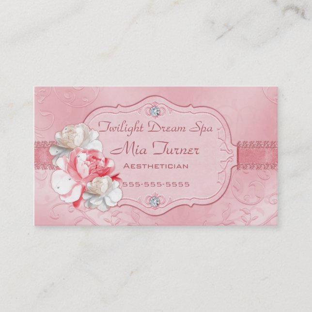 Rougissent le carte de visite de Rose (Devant)