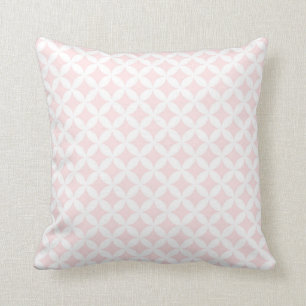Rougissent le coussin décoratif de motif blanc de