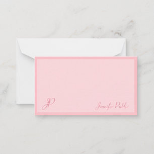 Rougissent le modèle rose de monogramme de