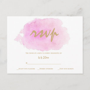Rougissent le rose et les cartes de rsvp de