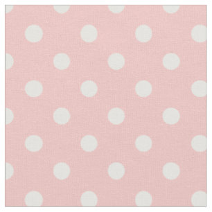 Rougissent le tissu rose et de blanc des points  