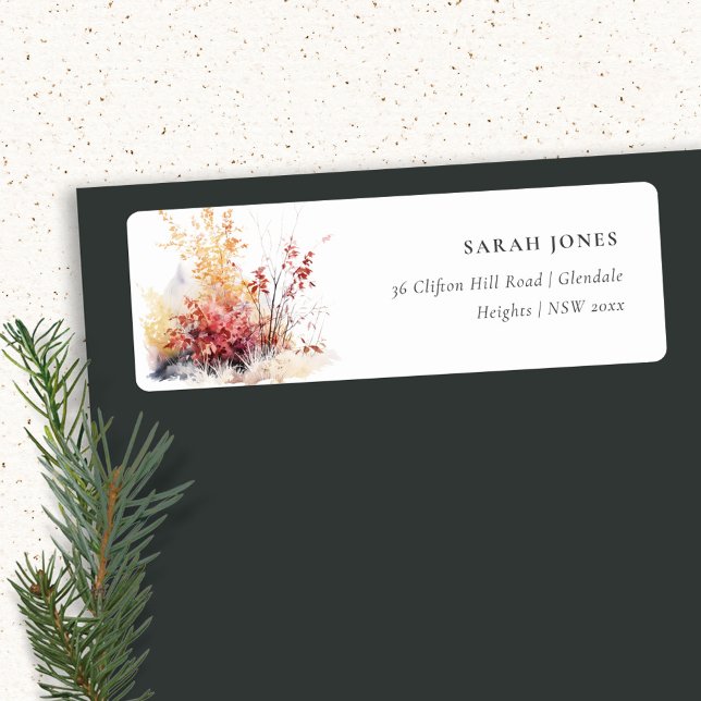 Rouille Orange Jaune Automne Automne Paysage Adres (Créateur téléchargé)