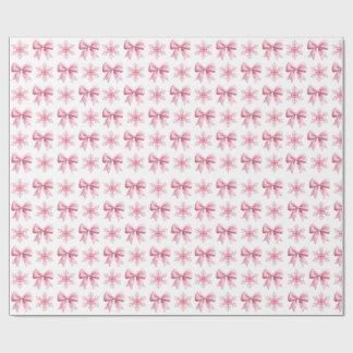 Rouleau de papier d'emballage cadeau mignon rose e