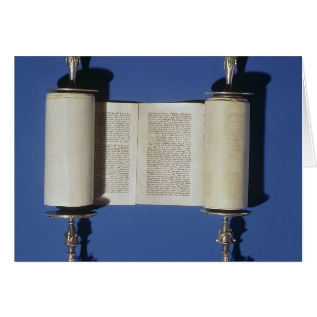 Rouleau miniature de Torah, 1765 (Devant horizontal)
