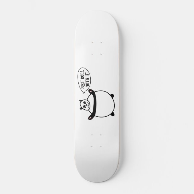 Rouler avec - Happy Panda Skateboard (Recto)